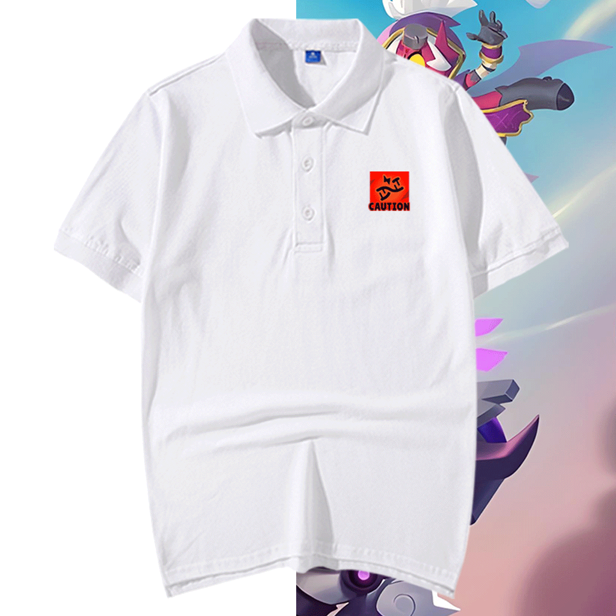 荒野乱斗艾德加周边纯棉POLO衫