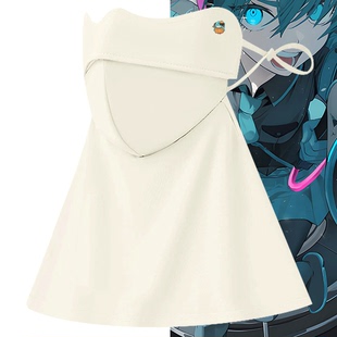 初音未來聯名男夏季 miku動漫周邊男女可定制百搭軟骨面罩 卡通Q版