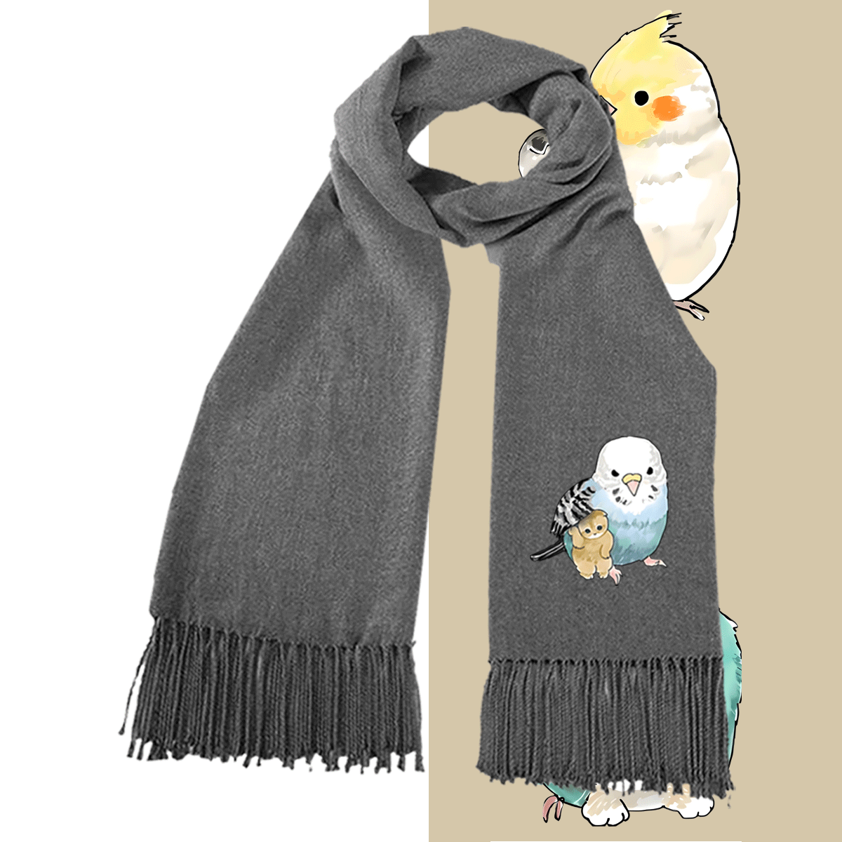 百搭潮流休闲仿羊绒保暖围巾