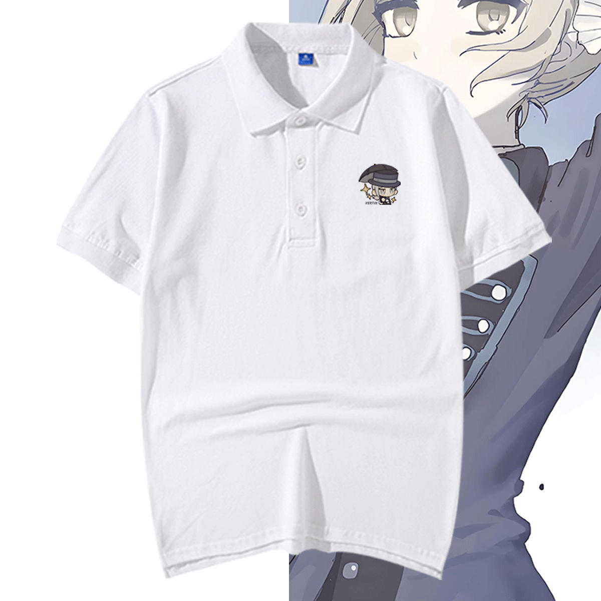 男女夏季二次元可定制休闲POLO衫