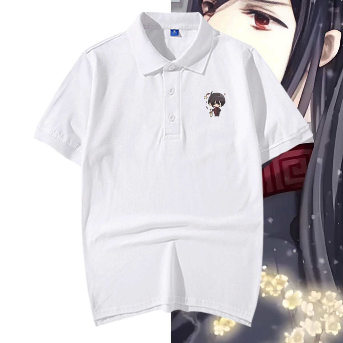 哑舍联名动漫甘罗苏北陆POLO衫