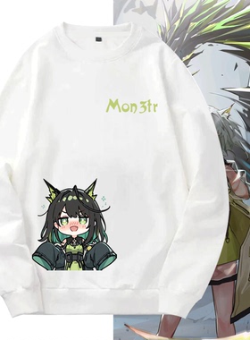 Mon3tr凯尔希明日游戏方舟周边季圆领卫衣喜庆可爱潮印花男女情侣