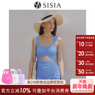 泳衣绝美性感泳装 sisia2026新款 连体泳衣女高级感泡温泉游泳裙式