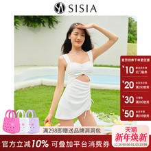 sisia2025新款泳衣女性感显瘦女神范绝美沙滩度假温泉连体半身裙