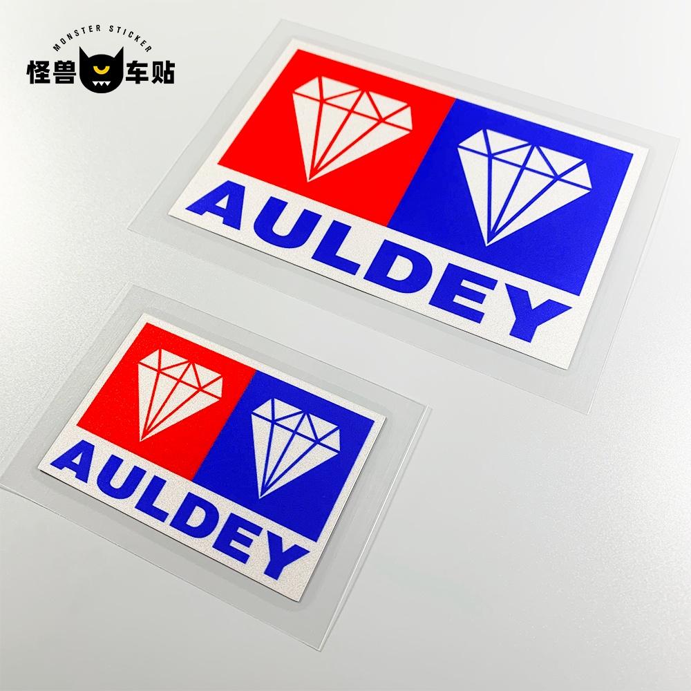 怪兽车贴四驱兄弟车身改装反光贴