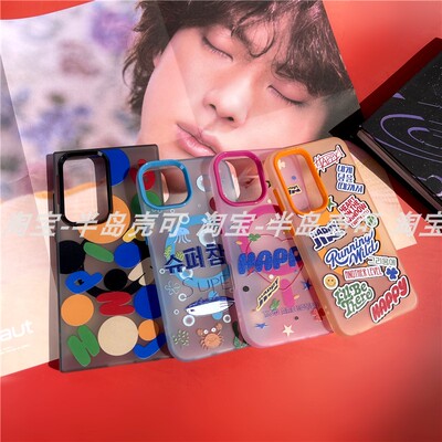 RJINHIT防弹少年团金硕珍HAPPY手机壳适用于magsfae磁吸iphone14 15promax 13 12 16 17pro三星S23 S24 JIN