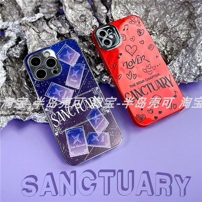 ins风SANCTUARY手机壳苹果安卓