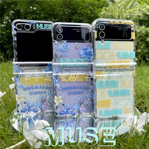 RJINHIT 防弹少年团朴智旻MUSE手机壳适用三星折叠手机保护套ZFLIP4 z flip3 zflip5 zflip6 透明硬壳JIMIN