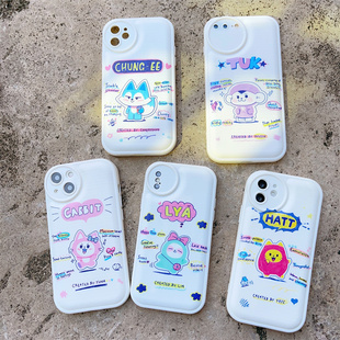 RJINHIT itzy可爱卡通手机壳适用iphone14promax苹果13 12 11气垫软壳定制