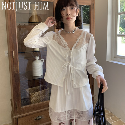 花筏NOTJUSTHIM 《槿上花语》蕾丝吊带裙开衫两件套