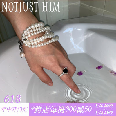 花筏NOTJUSTHIM《海百合》多层珍珠手链优雅百搭款