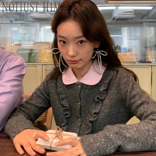 约定 蝴蝶结珍珠手工串珠耳环小众设计感 温妮 花筏NOTJUSTHIM