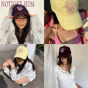 花筏NOTJUSTHIM 《Grace Club》 灯芯绒刺绣双色可调节棒球帽