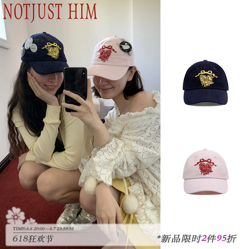 花筏NOTJUSTHIM 《Grace Club》 灯芯绒刺绣双色可调节棒球帽