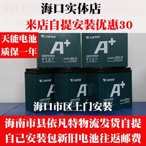 电动车电池铅酸蓄电瓶天能电动车