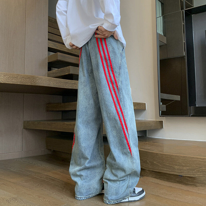 拉链长裤水洗春季牛仔裤