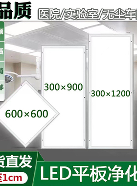 LED净化灯平板灯洁净灯30x120吸顶灯薄无尘车间洁净室手术医院灯