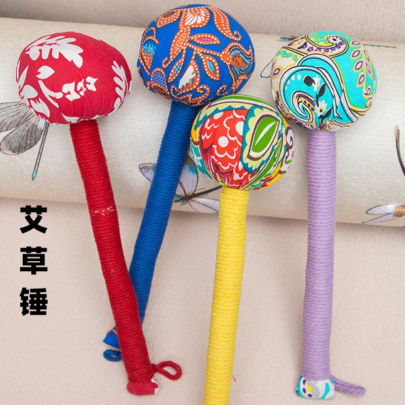 小型艾草锤子全身敲打按摩器材图片