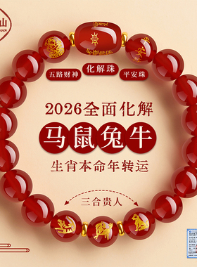 普陀山马年手串本命年护身符礼物