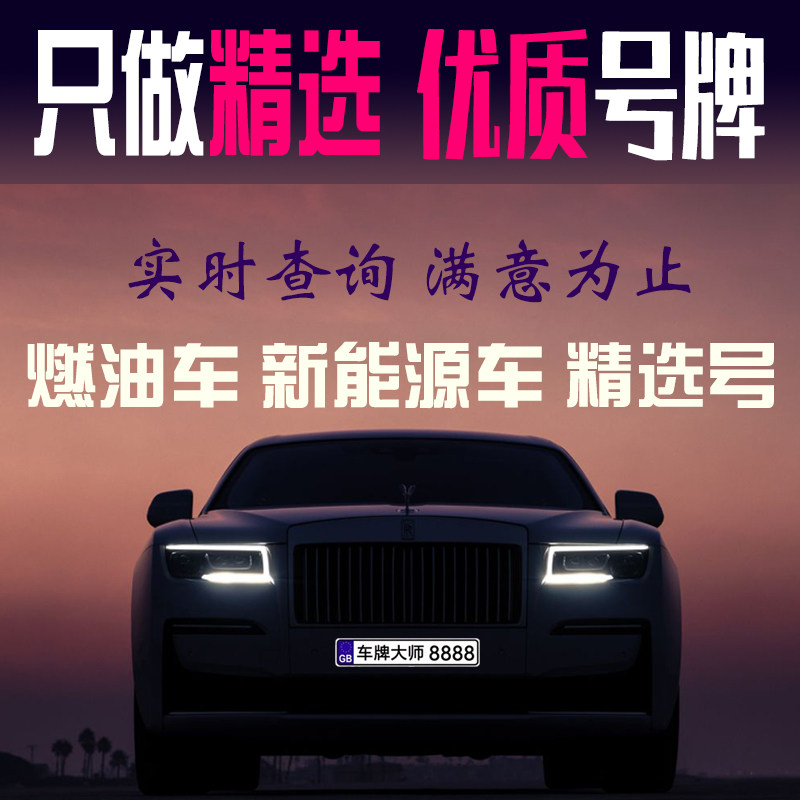车牌选号广州深圳中山珠海惠州广其它服务