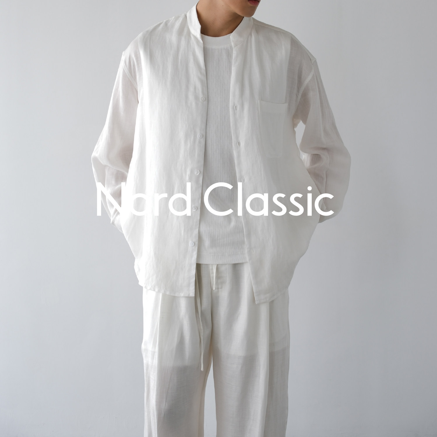Nord Classic「白色亚麻衬衫」26秋冬复古休闲老钱风呼吸感穿搭