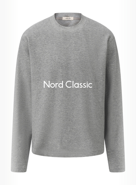 Nord Classic「毛巾底长袖」25秋冬复古休闲宽松纯色长袖上衣男