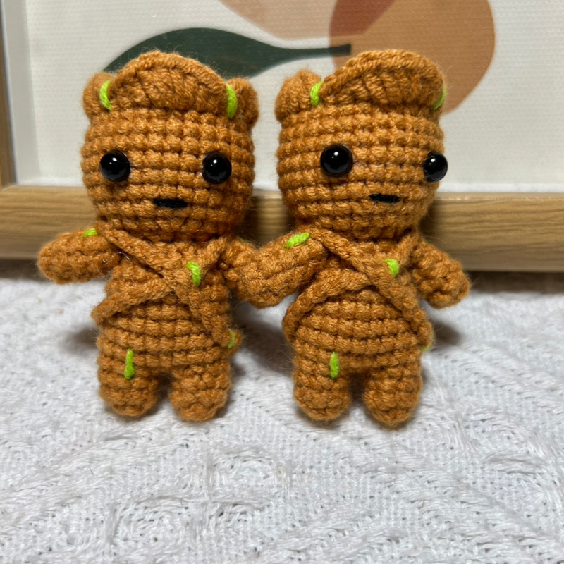 成品手工钩织毛线玩偶星河护卫队格鲁特钥匙扣包包挂件饰品送礼物