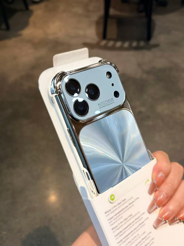 四角气囊适用苹果17promax手机壳新款高级感极光外壳iphone16Pro电镀女款15大视窗镜头全包18PM防摔保护套