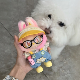 拉布布娃衣一三代3.0前方高能忠诚搪胶labubu衣服小怪兽替换装