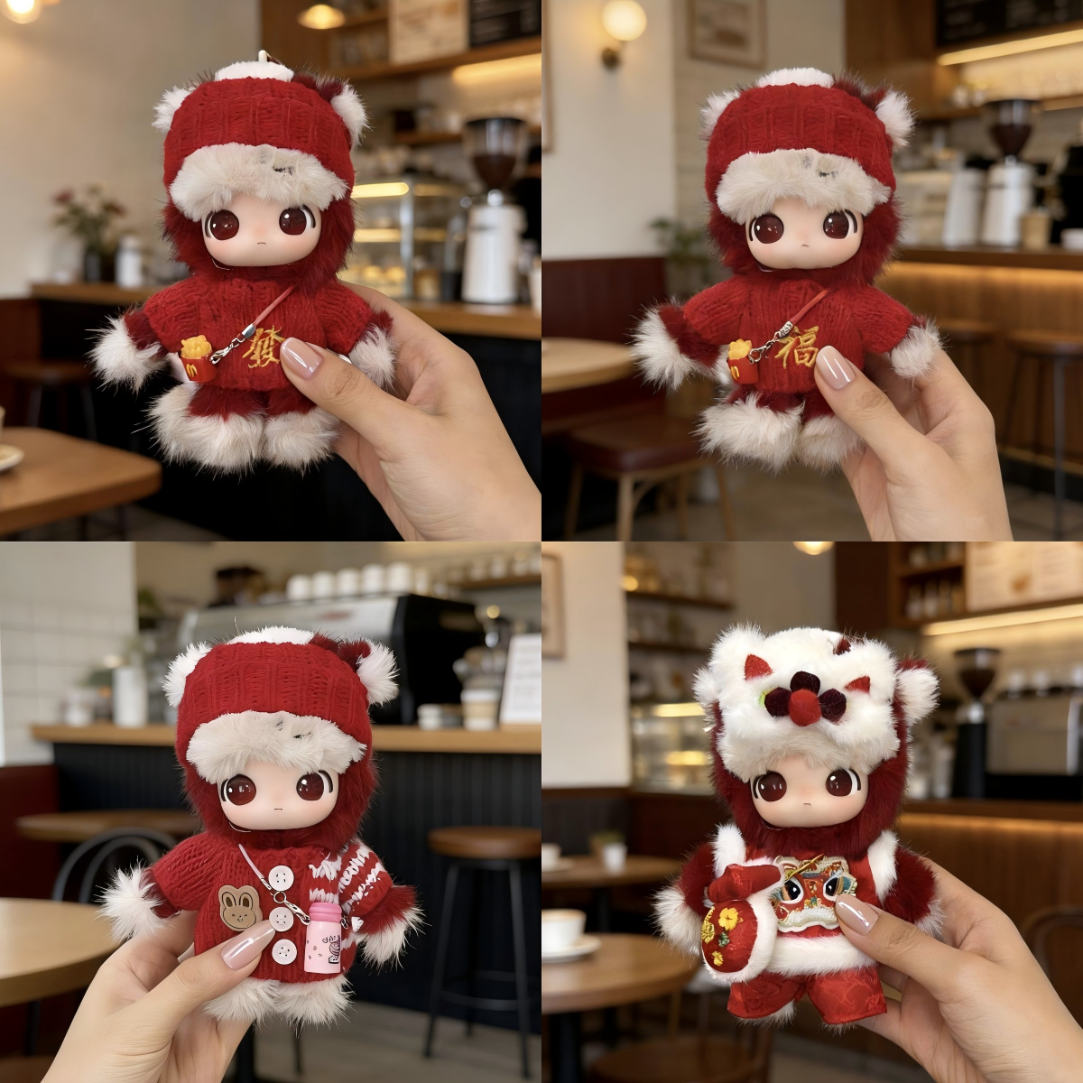 马力全开娃衣新年dimoo通关马娃衣服15cm毛绒挂件马年喜庆红毛衣,模玩/动漫/周边/娃圈三坑/桌游,潮玩娃衣,淘宝优惠券,粉丝福利购,淘宝优惠卷