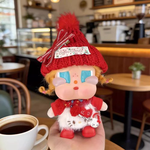 哭娃娃衣crybaby度假咕噜咕噜新年娃衣红色hellokitty毛衣帽喜庆