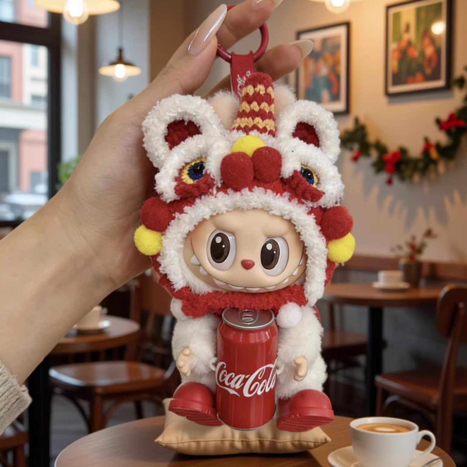 拉布布娃衣新年快乐因子不拆可乐春节labubu舞狮醒狮衣服喜庆拜年,模玩/动漫/周边/娃圈三坑/桌游,潮玩娃衣,淘宝优惠券,粉丝福利购,淘宝优惠卷