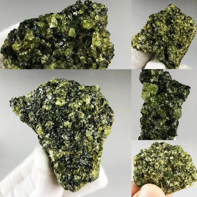 天然原石橄榄石地质科普收藏标本