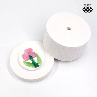 那儿马赛克 彩色玻璃 热熔玻璃diy烧制微波窑炉(送一份窑炉纸)