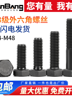 8.8级高强度外六角螺丝M14M16M18M20M22M24M27M30M33M36M39M42M48