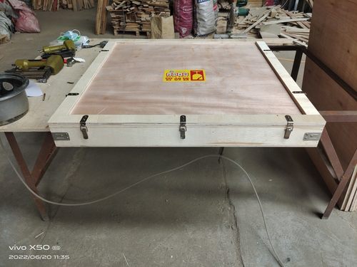 油画发快递木箱婚纱照木箱定做出口免熏蒸木箱合页锁扣翻盖木箱