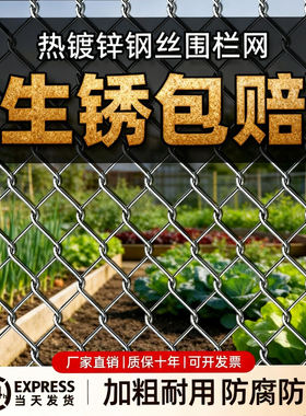 热镀锌铁丝网钢丝网不生锈圈果园养鸡拦牛羊围栏栅栏户外养殖防护