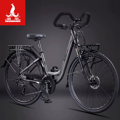 凤凰旅行自行车禧玛诺变速碟刹