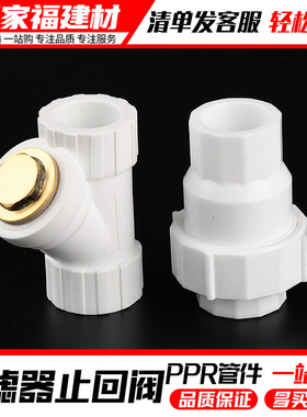 ppr阀门开关热熔止回阀单向止水阀过滤器4分20 25ppr管件水管配件