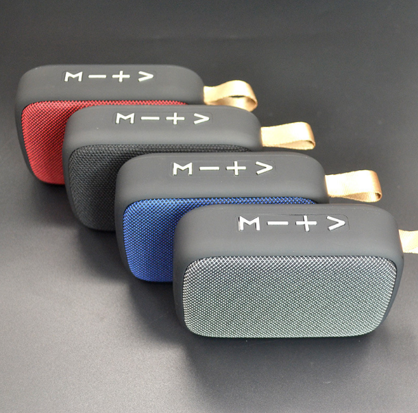 无线蓝牙音箱布艺方块u盘插卡户外骑车便携式蓝牙小音响礼品