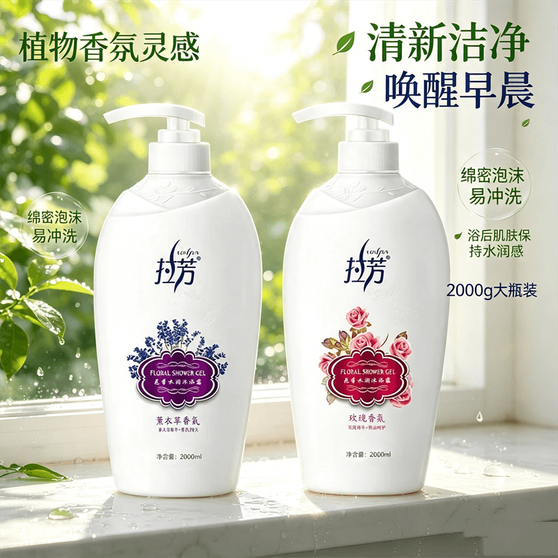拉芳香氛润肤嫩滑沐浴露
