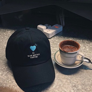 BOTTLE BLUE COFFEE 日系 鸭舌弯檐棒球帽子 21AW 男女 HUMANMADE