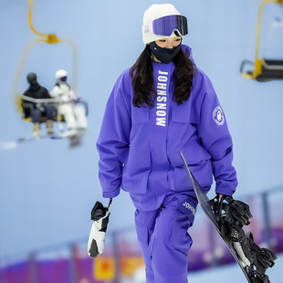 johnsnow滑雪服单板套装双板专业户外宽松男女款青年加厚保暖美式