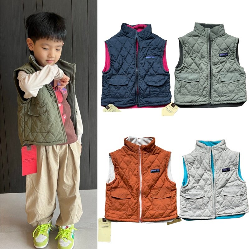 宋大牙2025儿童夹棉马甲冬款男女绗缝撞色款洋气百搭轻量保暖无袖,童装/婴儿装/亲子装,马甲,淘宝优惠券,粉丝福利购,淘宝优惠卷