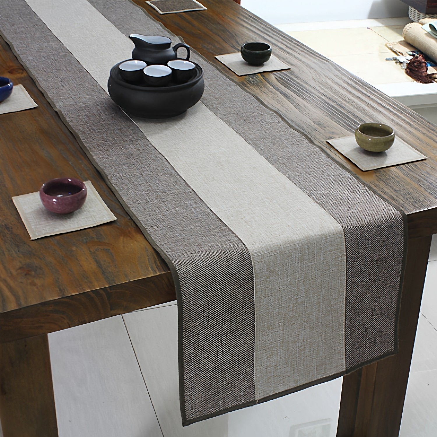 茶席桌旗经纬阁茶艺布大板桌布