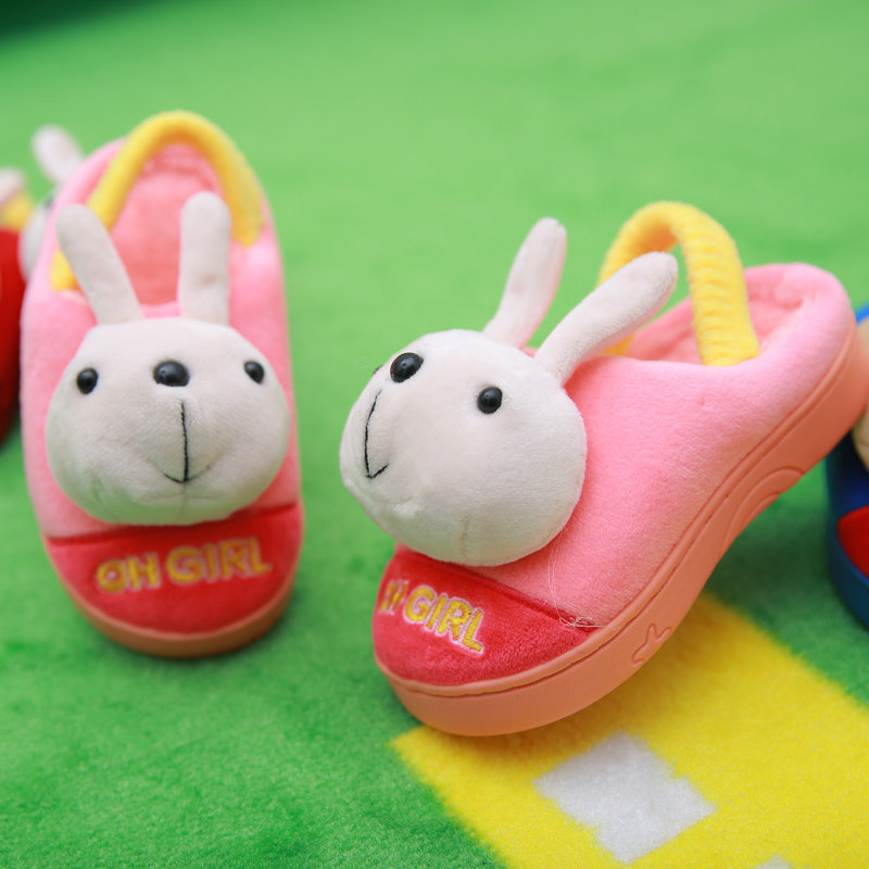 Pantoufles enfants en suède BRADMILLER pour hiver - semelle tendon - Ref 1024480 Image 3