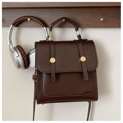 双肩包女2024新款小众美式复古