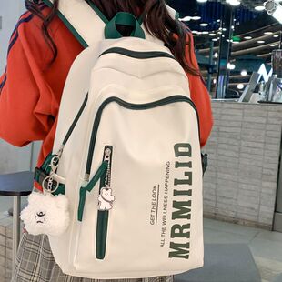 书包女高中生大容量电脑包旅行背包轻便女孩初中大学生原创双肩包