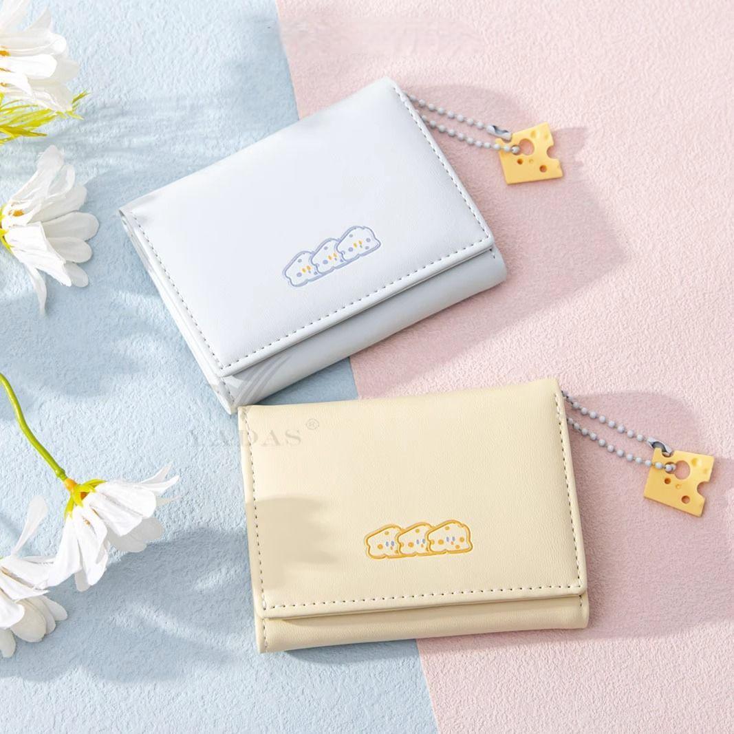 奶酪钱包日系可爱卡包短款女士