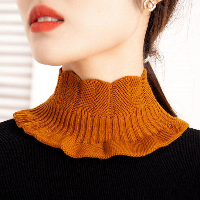秋冬假领子韩版百搭女士毛衣领
